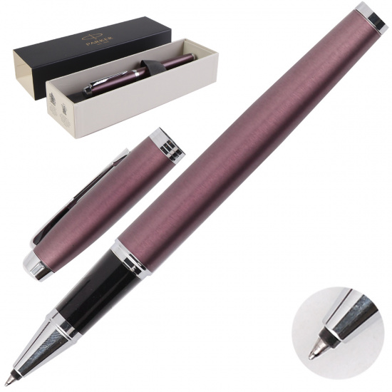Ручка-роллер PARKER IM Light Purple CT корпус латунь/алюминий 1931635 черная