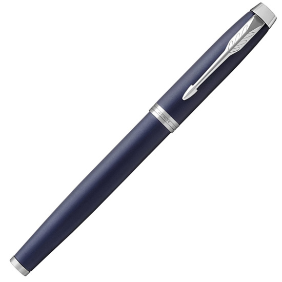 Ручка подарочная, F (fine) 0,8 мм, цвет корпуса синий, цвет чернил синий Matte Blue CT IM Parker 1931647