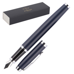 Ручка подарочная, F (fine) 0,8 мм, цвет корпуса синий, цвет чернил синий Matte Blue CT Parker 1931647