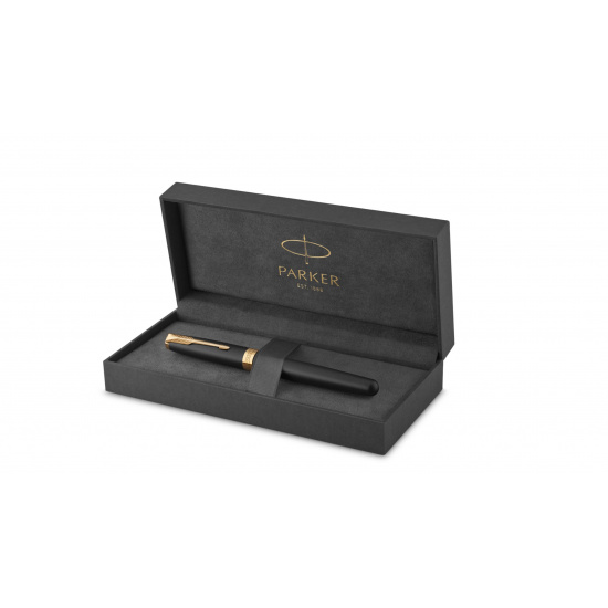 Ручка подарочная, F (fine) 0,8 мм, цвет корпуса черный Matte Black GT Sonnet Parker 1931516