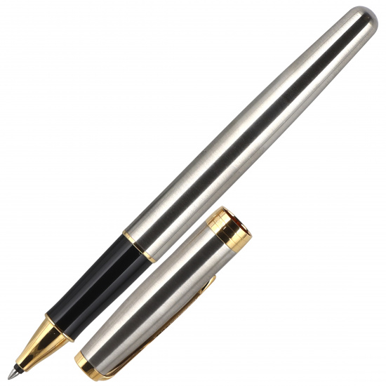 Ручка роллер, подарочная, F (fine) 0,8 мм, цвет корпуса серебро Stainless Steel GT Sonnet Parker 1931506