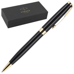 Ручка шариковая, пишущий узел M (medium) 1 мм, цвет чернил черный Lague Black Parker 1931497