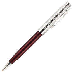 Ручка шариковая, пишущий узел M (medium) 1 мм, корпус круглый, цвет чернил черный Refresh RED Sonnet Parker 2119783
