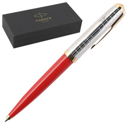 Ручка шариковая, пишущий узел M (medium) 1 мм, корпус круглый, цвет чернил черный 51 Rage Red GT Parker 2169073