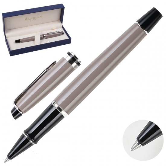 Ручка роллер, подарочная, F (fine) 0,8мм Expert Taupe CT RB F Waterman S0952180