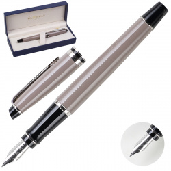 Ручка Waterman Expert Taupe CT FP F перо лак корп латунь/хром S0952140 син