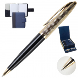 Подарочный набор выдвигающийся CAREN DLX BLK GT BP Записная книжка+Шар ручка Карен 1978717