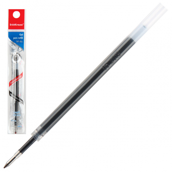 Стержень гелевый, 109 мм, пишущий узел 0,5 мм, для автоматических ручек, цвет чернил черный Erich Krause 46976