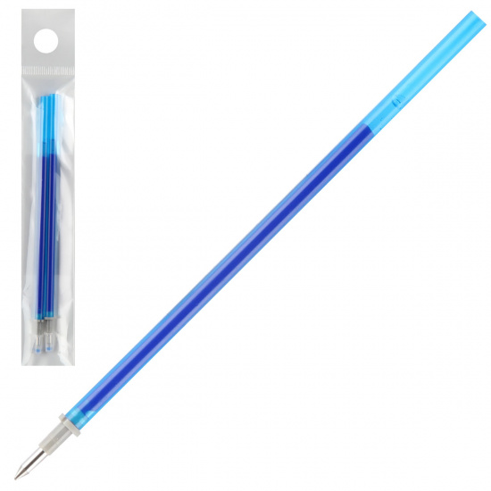 Набор стержней Slim 2 шт, гелевый, 126 мм, пишущий узел 0,7 мм, пластик, для ручки пиши-стирай, цвет чернил синий deVENTE 5053842