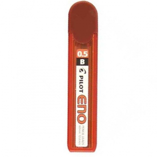 Грифель для механических карандашей, диаметр грифеля 0,5 мм, B, 12 шт, пластиковый тубус Pilot PL-5ENOG