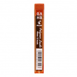 Грифель для механических карандашей, диаметр грифеля 0,5 мм, HB, 12 шт, пластиковый тубус Pilot PPL-5