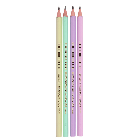 Карандаш, 12 шт, HB, пластик, круглый, Bic, Evolution Pastel, Б12/518307