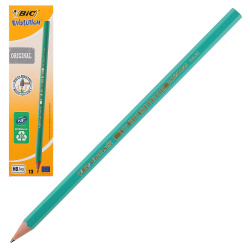 Карандаш НВ пласт заточ Bic Evolution шестигран 880311 к/к