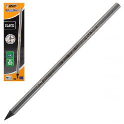 Карандаш НВ пласт черн заточ Bic Evolution Black шестигран 896017 к/к