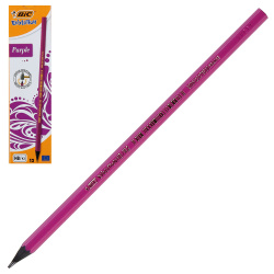 Карандаш НВ пласт черн заточ Bic Evolution шестигран 901737 ассорти к/к