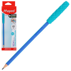 Карандаш, 10 шт, HB, пластик, трехгранный, Maped, Kidy Learn, Concentration, 854402
