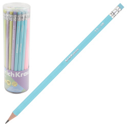 Карандаш, HB, дерево, трехгранный, 6 видов, Erich Krause, Pastel, 60720