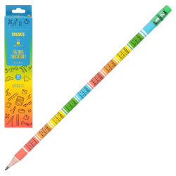 Карандаш, HB, пластик, круглый, КОКОС, Trends, Таблица умножения, 211718-12