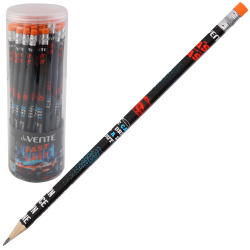 Карандаш НВ деревянный трехгранный заточенный с ластиком deVENTE Fast Or Last 5032503