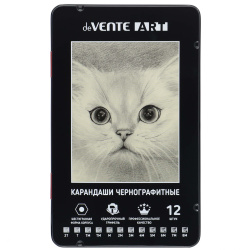 Набор карандашей, 12 шт, 2Т-8М, дерево, шестигранный, deVENTE, Art, 5030404