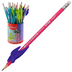 Карандаш, 22 шт, HB, пластик, трехгранный, Maped, Kidy Learn, Animal, 853503