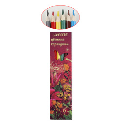 Карандаши 6цв deVENTE Flowers шестигран d-2.8мм 5021700 европодв к/к