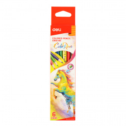Карандаши 6цв Deli ColoRun трехгран EC00360 европодв к/к