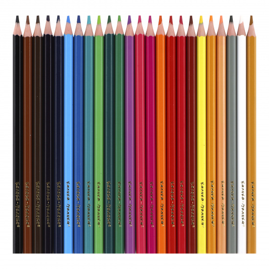 Карандаши цветные 24 цвета, пластик, шестигранный Каляка-Маляка КПКМ24Б