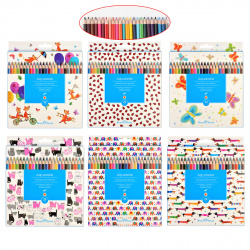 Карандаши 24цв акварел HappyColor трехгран 30-0068 ассорти европодв к/к