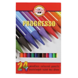 Карандаши 24цв Progresso лак кругл 8758/24/8758024007PZ/С00566 Koh-i-noor к/к
