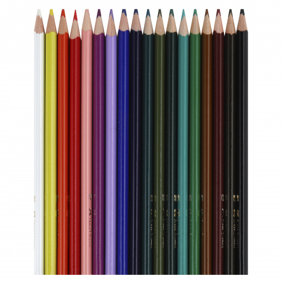 Карандаши цветные 36 цветов, дерево, трехгранный, точилка Eco Faber-Castell 120536