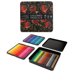 Карандаши цветные, 72 цвета, пластик, трехгранный, Гранат, Flora, BrunoVisconti, 30-0158/02