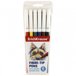 Фломастеры 6цв ErichKrause ArtBerry Easy Washable 47879 вент колп европодв пласт/уп