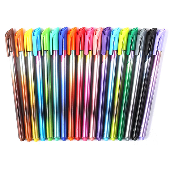 Фломастеры, 18 цветов, корпус круглый, конический, смываемые, колпачок вентилируемый, Maped, 844401