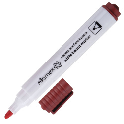 Маркер для доски, пулевидный, 5,0 мм, цвет красный, упаковка картонная коробка, Attomex, 5040600