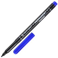 Маркер перманентный пулевидный, 1 мм, цвет синий Permanent Centropen 2536/01-06