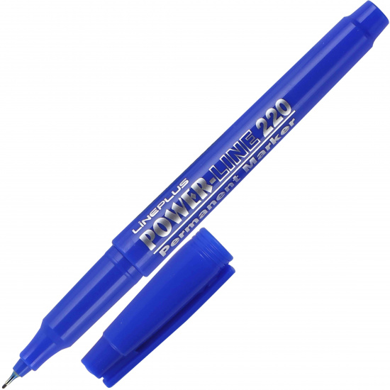 Маркер перманентный 0,5 мм, капиллярный, цвет синий Line Plus PER-200UF
