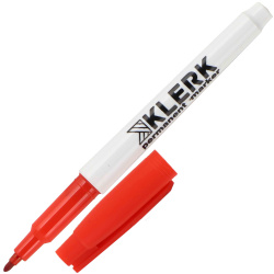 Маркер перманентный пулевидный, 0,5-2,0 мм, цвет красный Basic KLERK 200748-2