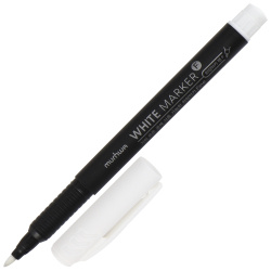 Маркер перманентный, пулевидный, 1 мм, цвет белый, MunHwa, WPM-05