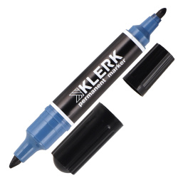 Маркер перманентный круглый, скошенный, 2,0-6,0 мм, двусторонний, цвет черный Basic KLERK 200745-1