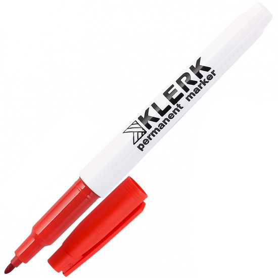 Набор маркеров перманентных пулевидный, 0,5-1,0 мм, 4 шт, 4 цвета, ПВХ KLERK 212739