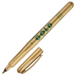 Маркер перманентный пулевидный, 1 мм, цвет золото Centropen Gold 2670/1G