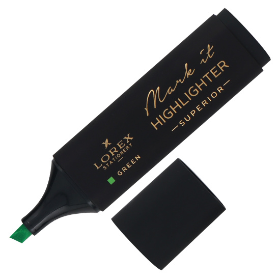 Текстовыделитель 1,0-5,0 мм, скошенный, цвет зеленый Mark it Superior LOREX LXHLMT-SG