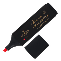 Текстовыделитель 1,0-5,0 мм, скошенный, цвет красный Mark it Superior LOREX LXHLMT-SR