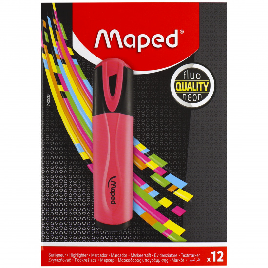 Текстовыделитель 1,0-5,0 мм, скошенный, цвет розовый Fluo Pep's Classic Maped 742536