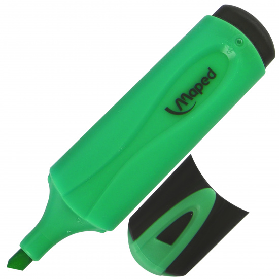 Текстовыделитель 1,0-5,0 мм, скошенный, цвет зеленый Maped 742533