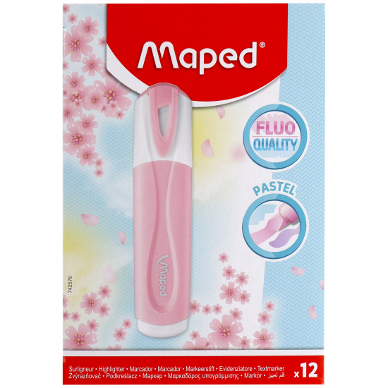 Текстовыделитель 1,0-5,0 мм, скошенный, цвет розовый Pastel Maped 742576