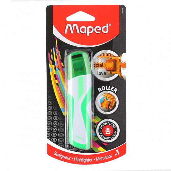 Текстовыделитель Maped FLUO PEP'S роллер 746323 зеленый