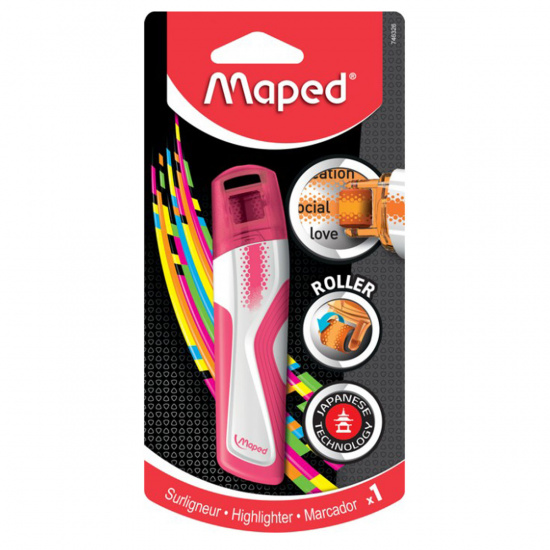 Текстовыделитель Maped FLUO PEP'S роллер 746326 розовый
