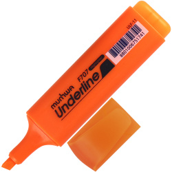 Текстовыделитель 1,0-5,0 мм, скошенный, цвет оранжевый MunHwa ULF-11